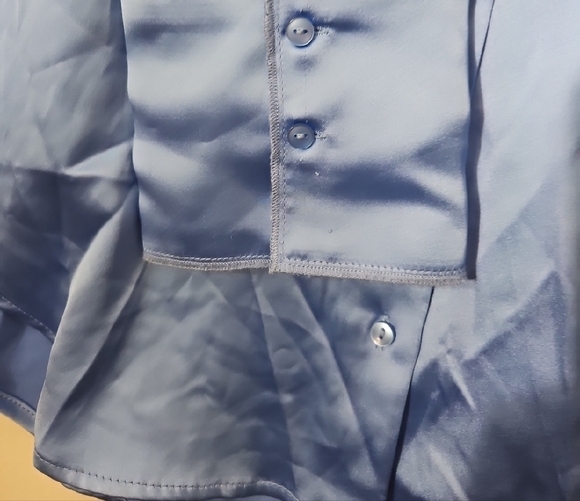 Blue Button-Up Shirt - Picture 5 of 6